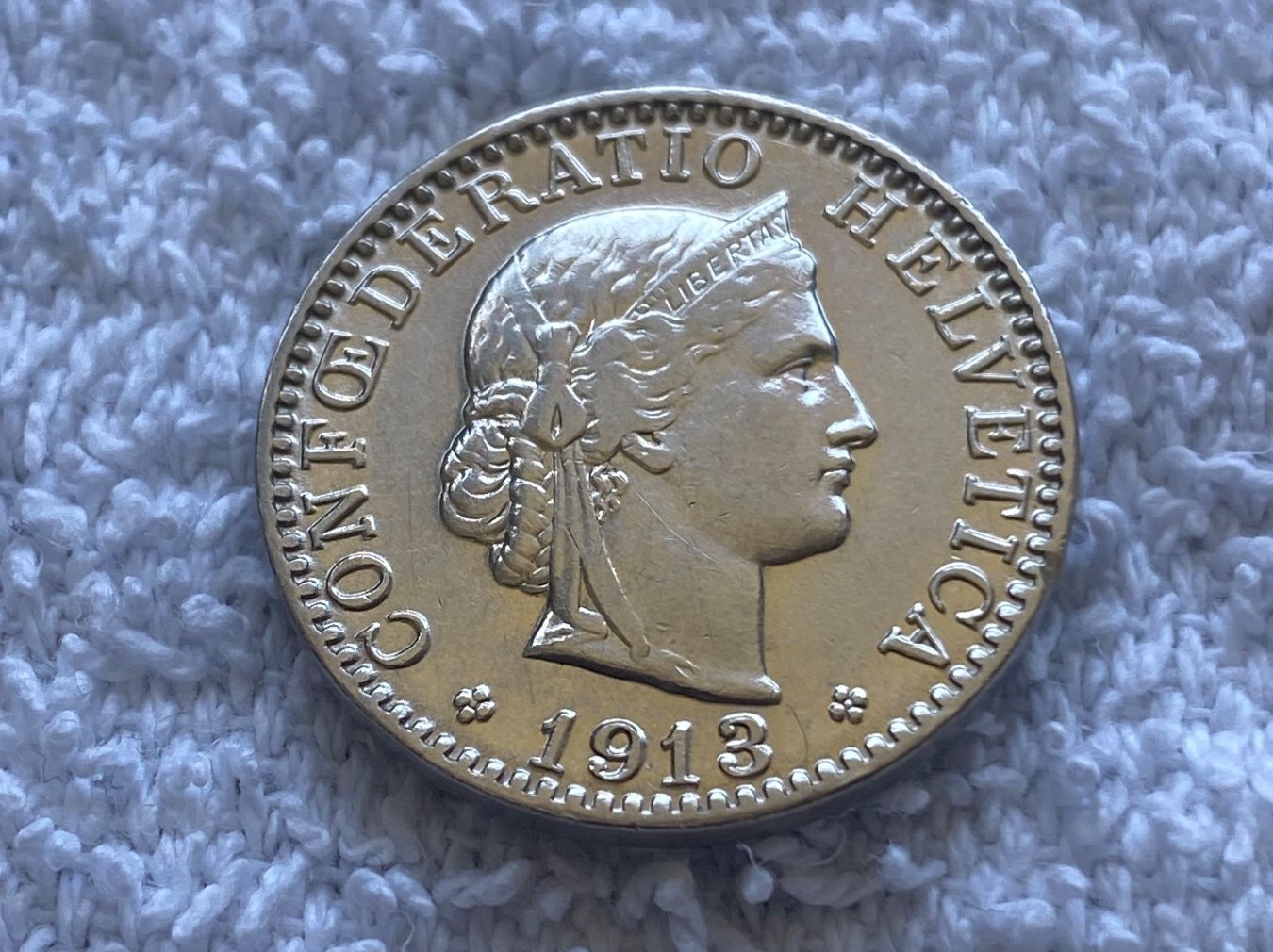 Tutti le monete: 20 centimes/rappen 1913 – Usato da Nyon venduto da Ilmi09