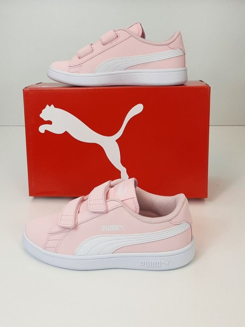 Puma Schuhe für Jungen: PUMA Kinder Sneaker rosa weiss Klett Gr. 32 – Neu und originalverpackt aus Seuzach von VT-Collections1 1