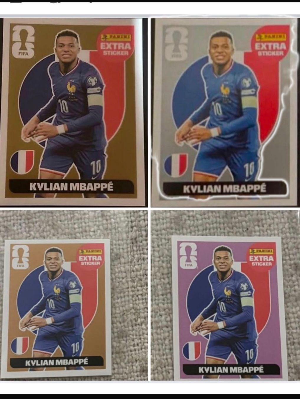 Panini Carte collezionabili: Panini Extra Stickers Kilian Mbappe komplett – Usato da Zürich venduto da Yvo619