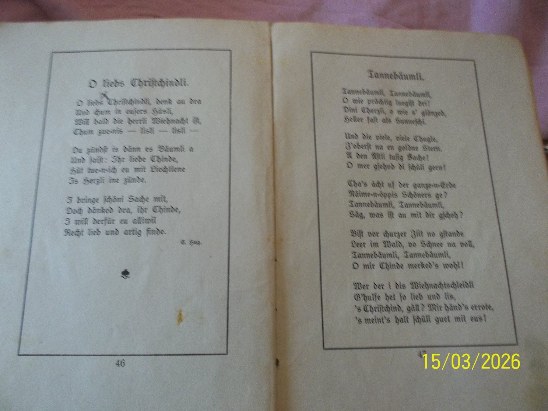 Libri: Antikes Lieder/Verslibüechli "S'Chrischtchindli" – Usato da Root venduto da annaa19 2