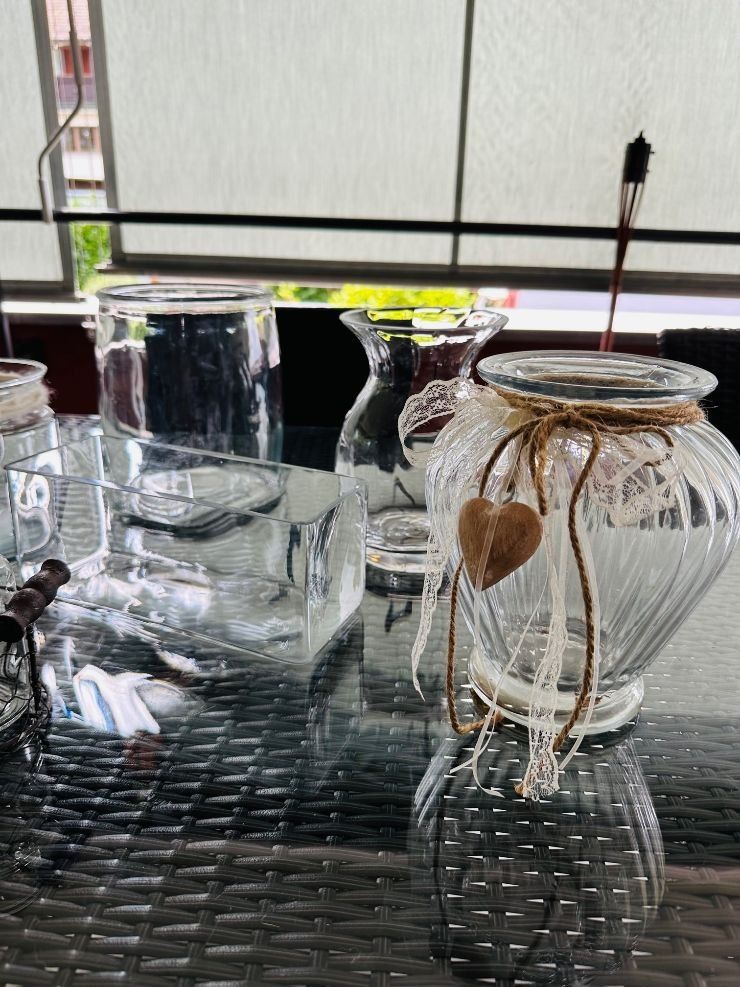 Vasi & Recipienti: 12 Wunderschöne GLAS Blumenvasen – Usato da Fällanden venduto da LetiRobi 6