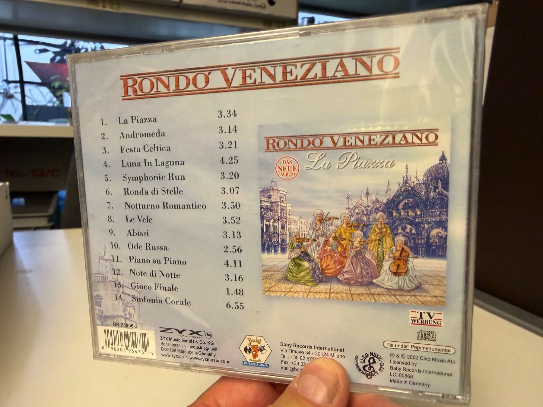CD: Rondo Veneziano - La Piazza - HD23D – Nuovo e nell'imballaggio originale da Küsnacht ZH venduto da Jazztilldawn 1