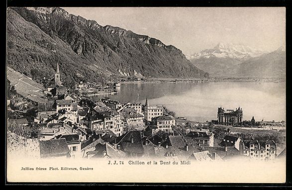 Cartoline postali: AK Chillon, Chillon et la Dent du Midi – Usato da Berlin venduto da bartko-reher