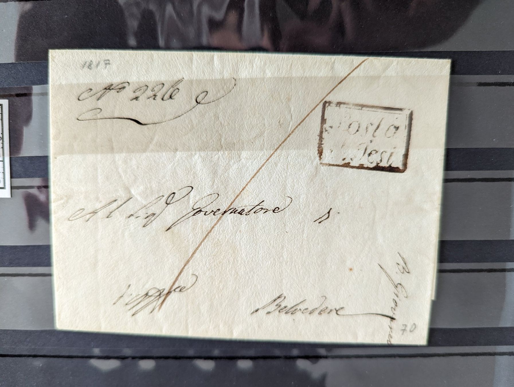 Tous les timbres: 1817 Letter Pre-Stamps – D'occasion à Stäfa par plinto