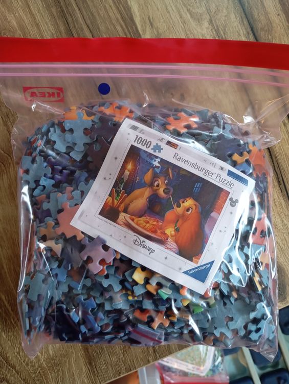 Ravensburger Disney Puzzle 1000 Teile Susi & Strolch (Gebraucht) in ...
