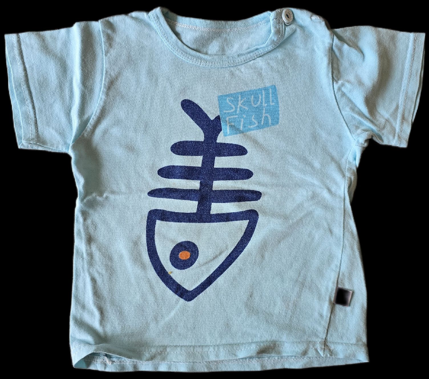Camicie, Top & T-shirt: 2 T-Shirts Gr. 80, Fisch & Happy, hellblau – Usato da Teufenthal AG venduto da thuzsu 2