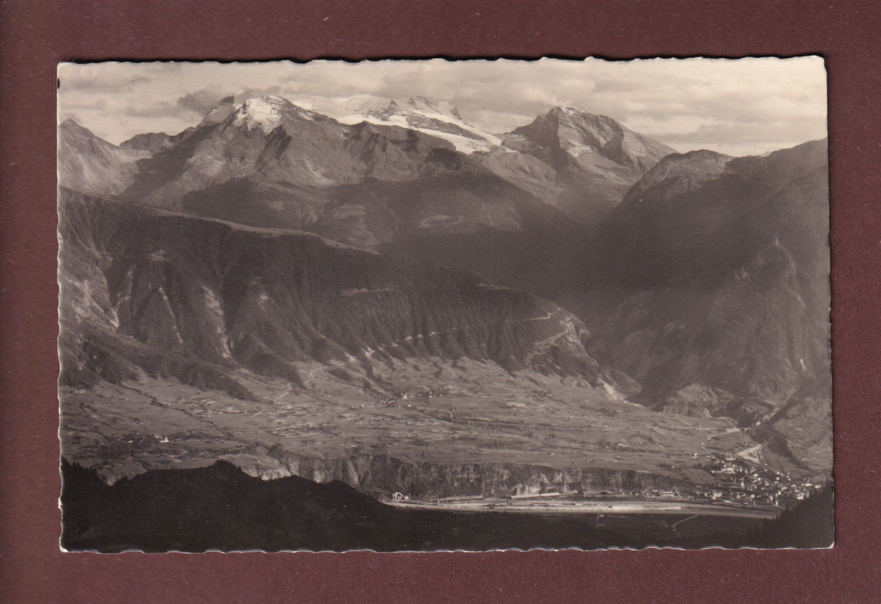 Cartoline postali: BELALP - Blick auf Brig - E. Gyger – Usato da Pully venduto da nicecards-shop