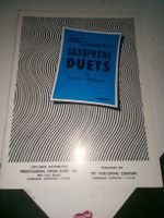 Jazz Conception for Saxophone Duets (Lennie Niehaus)  ©'1967