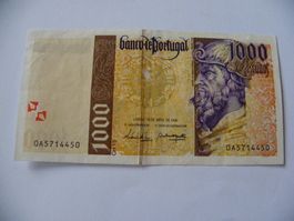 Portugal 1,000 Escudos 1996, (P188a), VF/VF+