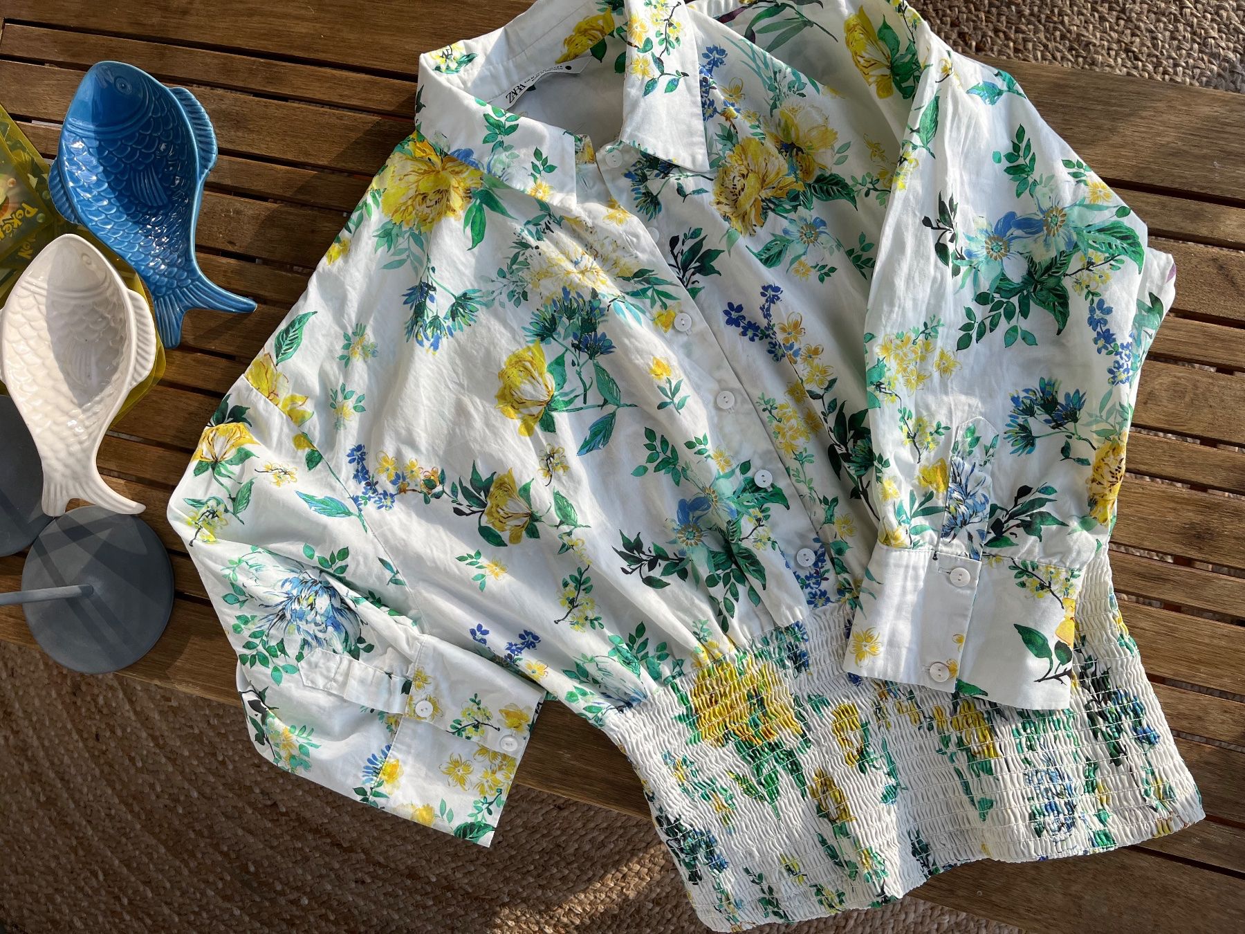Zara Camicette: Blumen Hemd Zara M Baumwolle – Usato da Zürich venduto da maral787 1