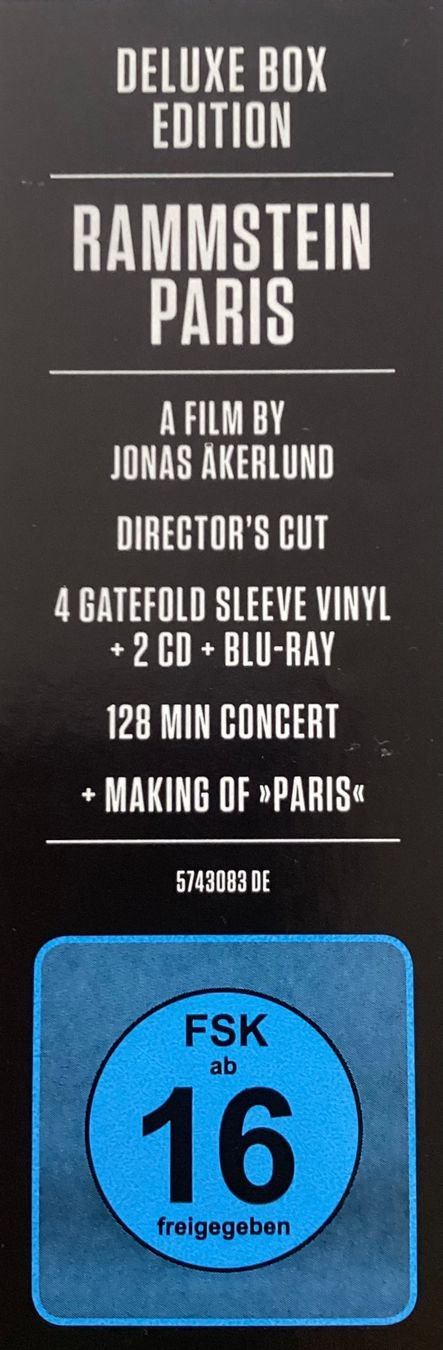 Dischi in vinile: RAMMSTEIN BOX LIVE PARIS – Nuovo e nell'imballaggio originale da Richterswil venduto da F1tiger 3