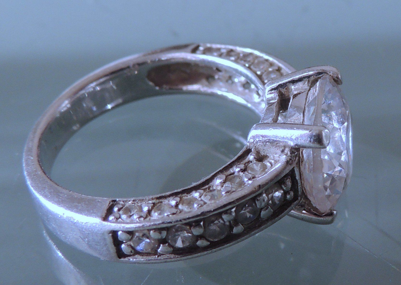 Anelli: Rhodinierter Silber 925 Fingerring Gr. 53 – Usato da Waldenburg venduto da schaller707 3