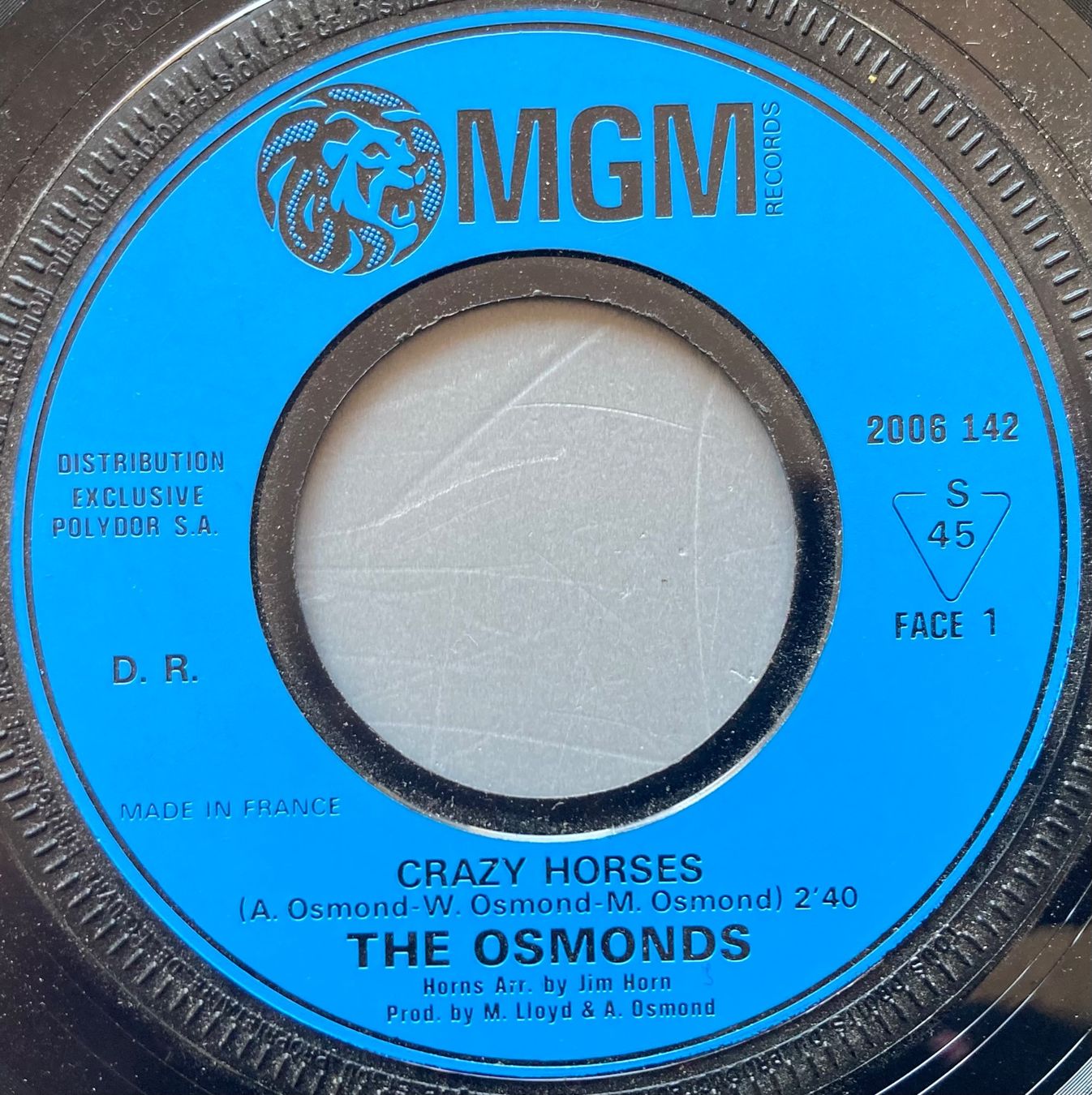 Schallplatten: THE OSMONDS - CRAZY HORSES – Gebraucht aus Poliez-Pittet von Newtown-Records 2