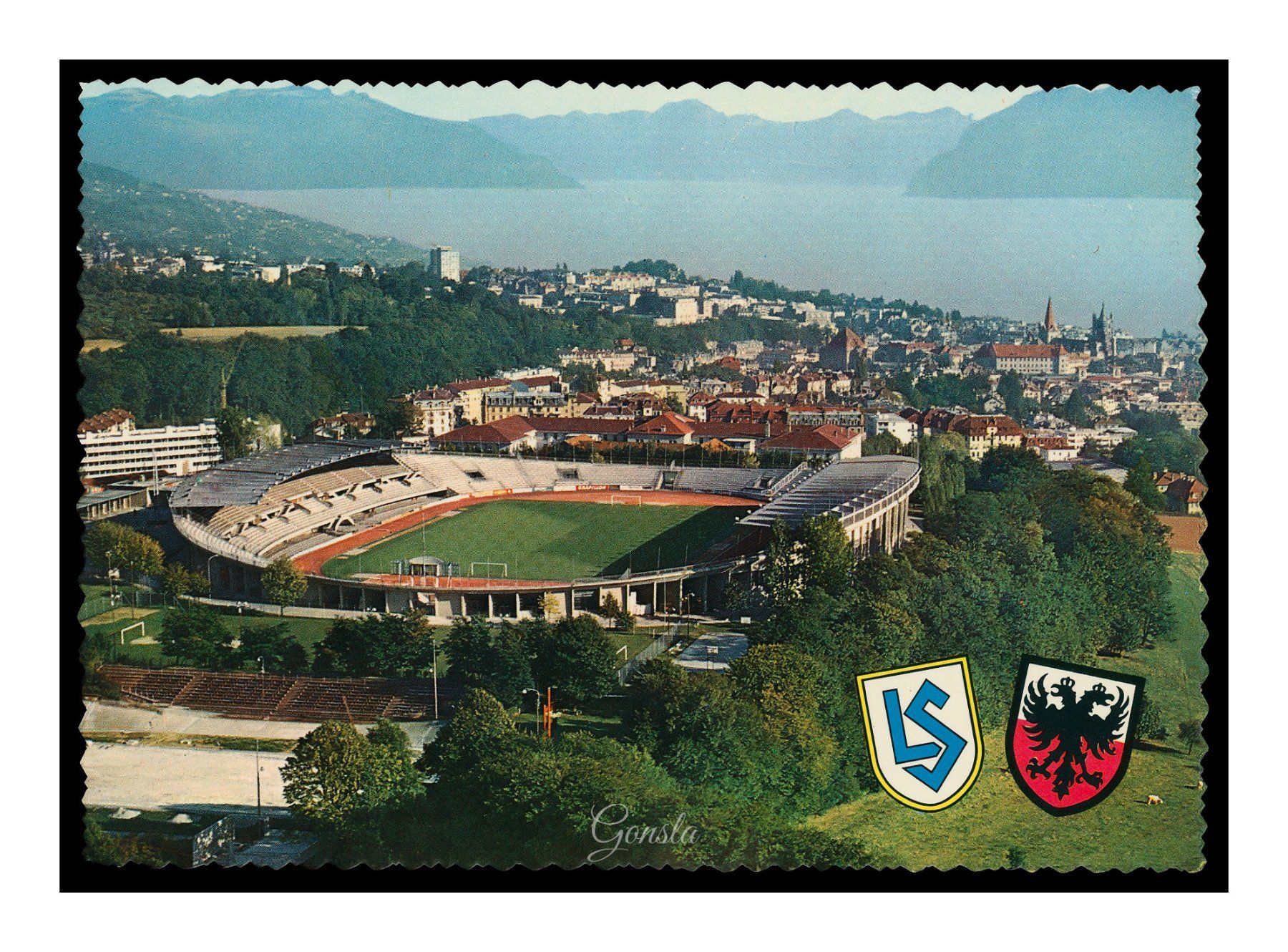 Ansichtskarten: LAUSANNE - 1960 "Le Stade Olympique" – Gebraucht aus Onex von Lagorel01