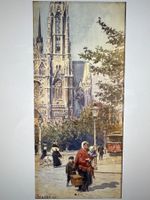 E.GRANER (1865-1943) AQUARELLE DE LA CATHÉDRALE DE VIENNE