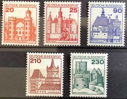 1978 / BRD Burgen und Schlösser II - Serie** Mi- 995-999
