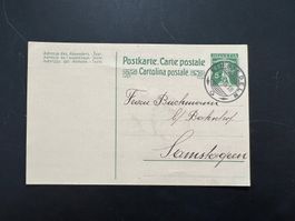 Postkarte 1916 Einsiedeln  (V193)