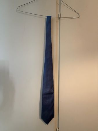 Cravatta Etro 100% Seta Blu Uomo Made in Italy Nuovo