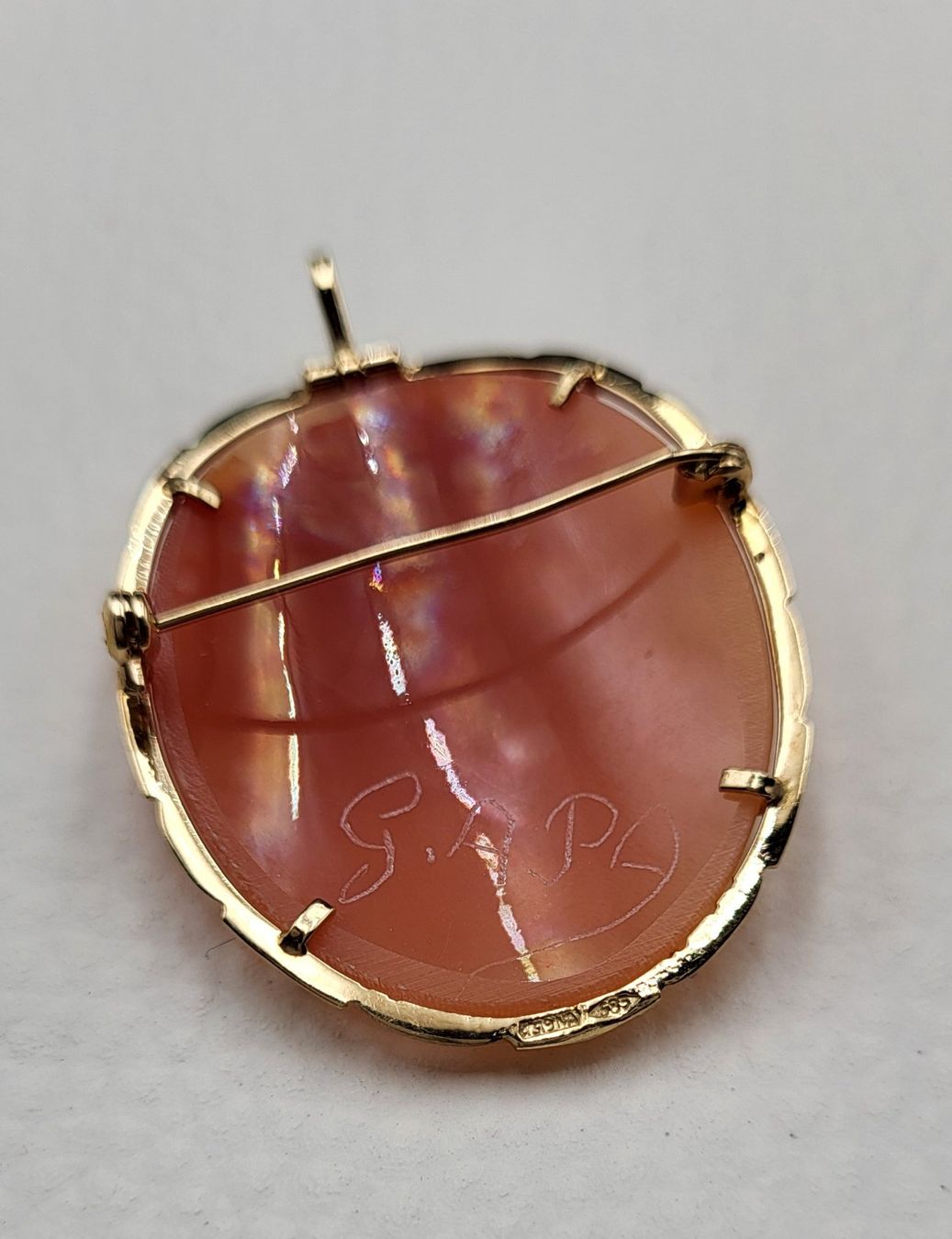 Ciondoli: Gold 585 Kamee Anhänger/Broche – Usato da Wald ZH venduto da Dasilver 6