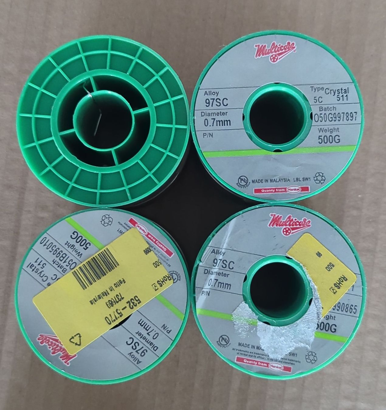 Alle Werkzeuge: Multicore 97SC Solder 0.7mm - Four 500g Spools! – Neu (gemäss Beschreibung) aus Lyss von Menel16