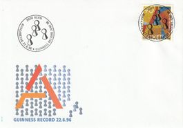 1996 Sondermarke Guinness Record ET - Vollstempel