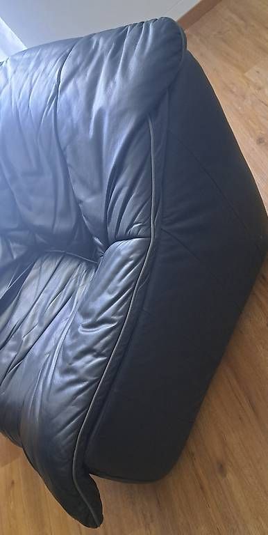Divani: Leder Sofa Set 2-Teilig schwarz – Usato da Bronschhofen venduto da Bonny13 1