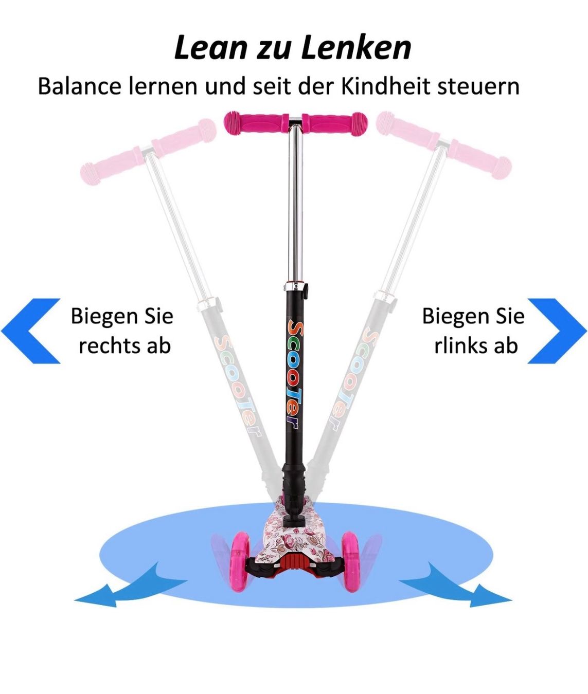 Véhicules pour enfants: WeSkate Kinderroller Mädchen ,Kinder 3 Rad Roller weiss mit – Neuf avec emballage d'origine à Basel par Seifehuesli 2