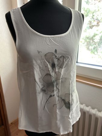 Damen Top NILE, weiss Grösse S bedruckt