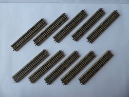 10 Märklin Metallgeleise 5106 Gerade, je 180mm