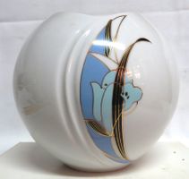 Porzellan Vase Blumenvase Art Deco Stil Mitterteich Bavaria