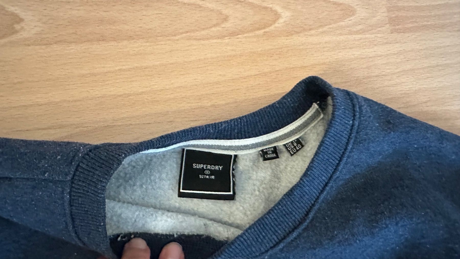 Pullover & Sweatshirts: Pullover Superdry navy marl Vintage Logo Crew Sweatshirt 40 – Gebraucht aus Winterthur von Secondhand-Family 1