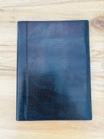 FILOFAX Schreibmappe Leder schwarz A4 Struktur guter Zustand