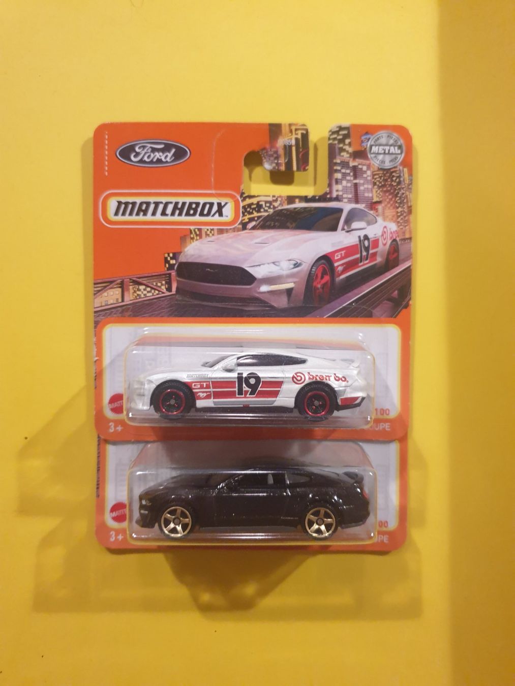 Matchbox Modellini d'auto: 2 x Matchbox '19 FORD MUSTANG COUPÉ – Nuovo e nell'imballaggio originale da Oftringen venduto da Rotor