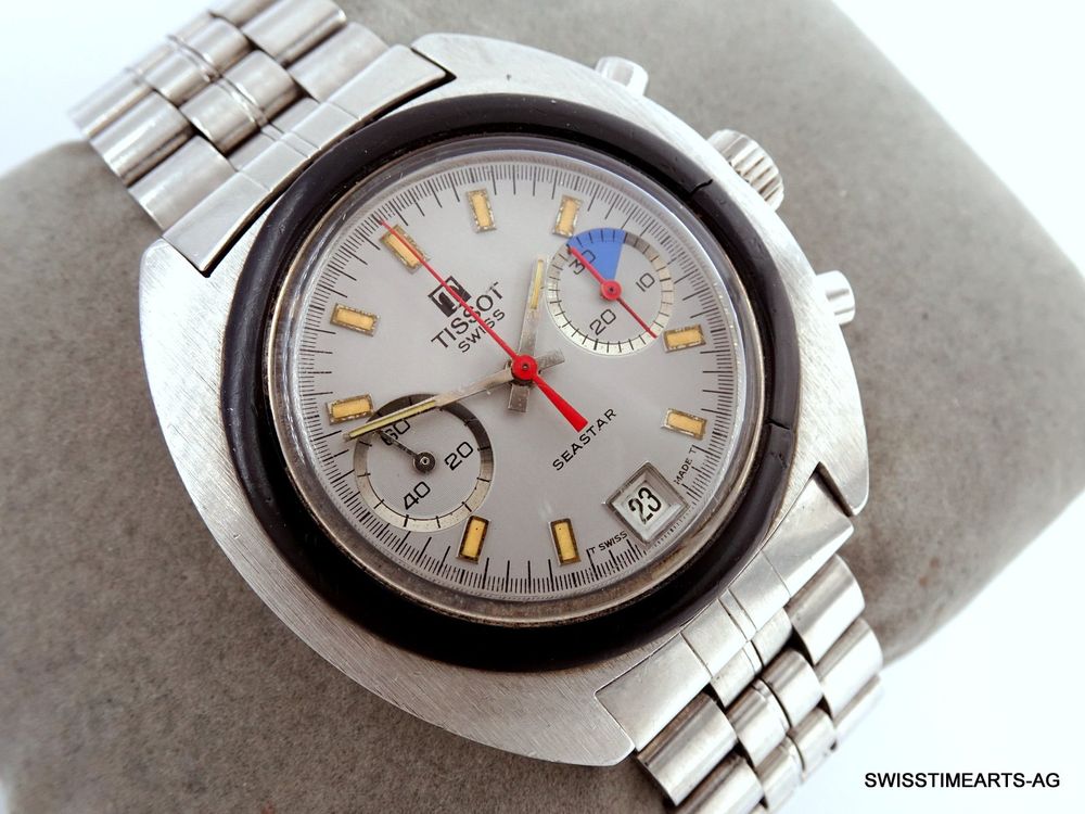 Cadran Chronographe Vintage Desotos 29.5mm - Pour Mouvement Valjoux 7734 ? - État Top - Neuf Sans étiquette