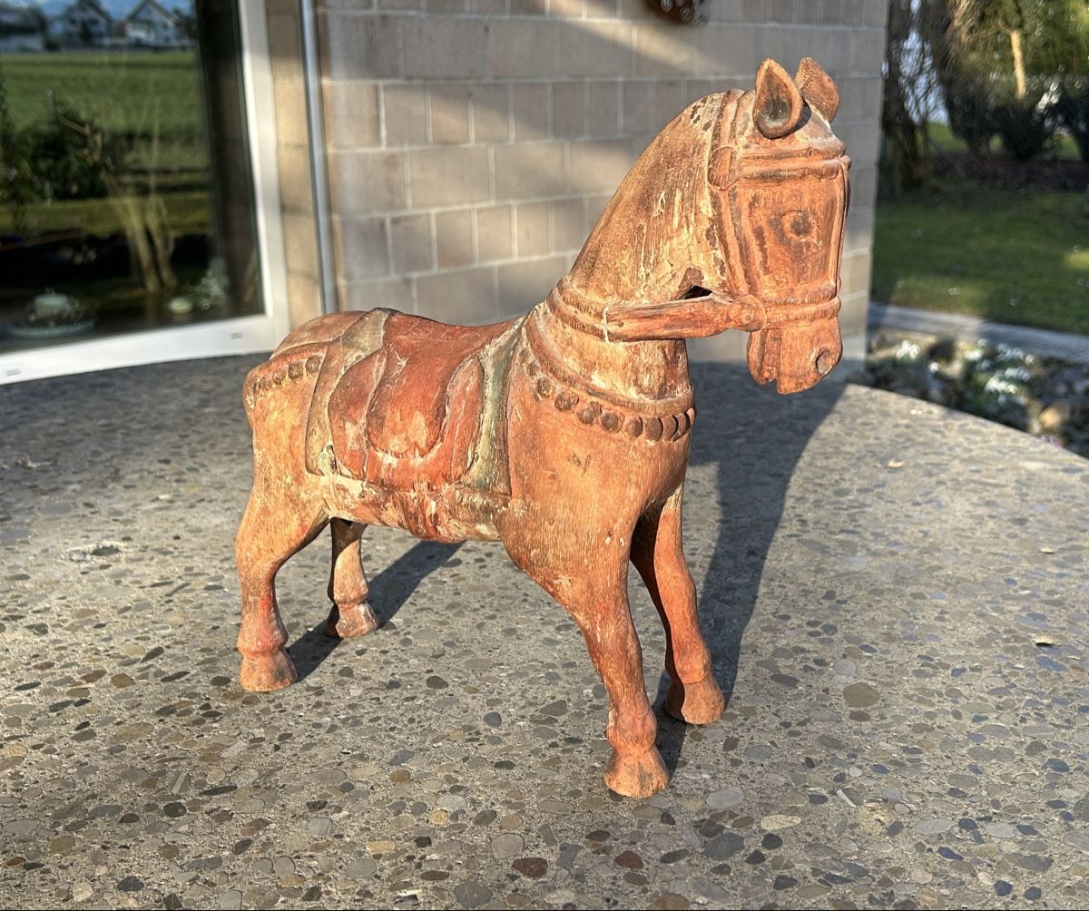 Statuette: Antikes Holzpferd, handgeschnitzt – Usato da Wetzikon ZH venduto da Sesina91 6
