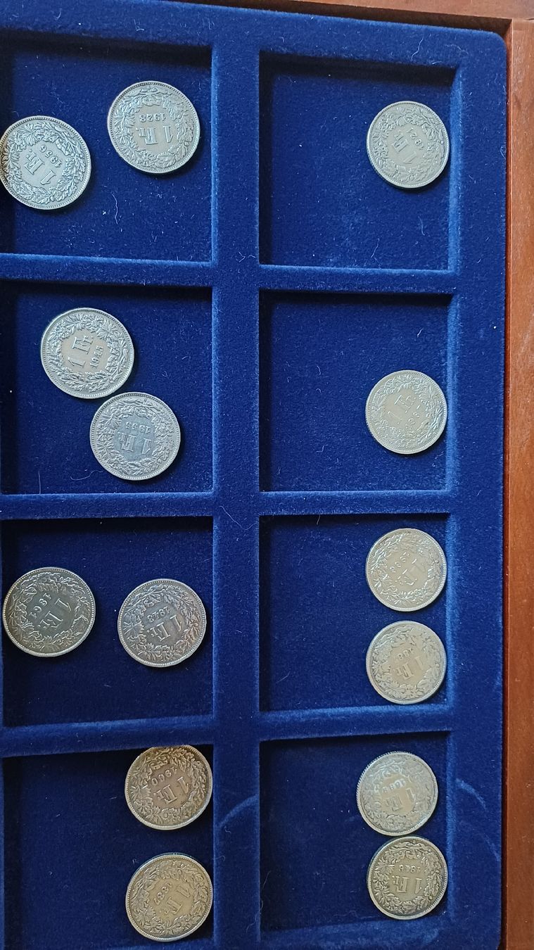 Alle Münzen: 20 Stück Silberfränkler Top Zustand – Gebraucht aus Flawil von Naphtali 1
