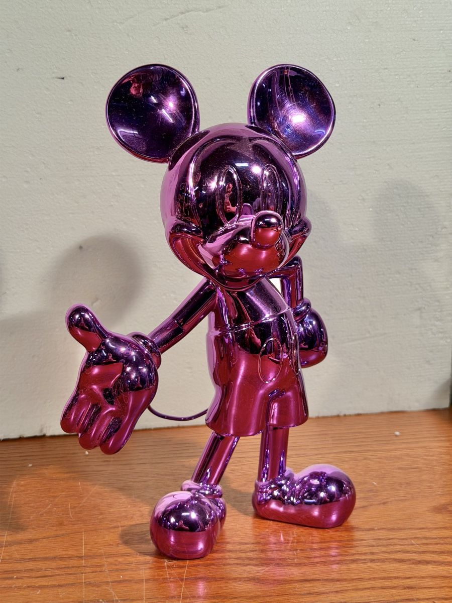 Disney Statuette: Mickey Mouse Figure Chrome Purple Shiny – Usato da Lausanne venduto da vas_cdb2 1