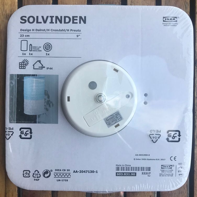 Solarleuchte, LED Lampion, 23 cm - SOLVINDEN von IKEA 2
