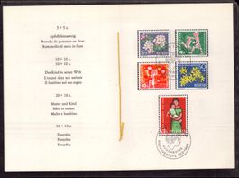 1962 (6) Faltblatt gestempelt Kat. Wert Fr. 56.-