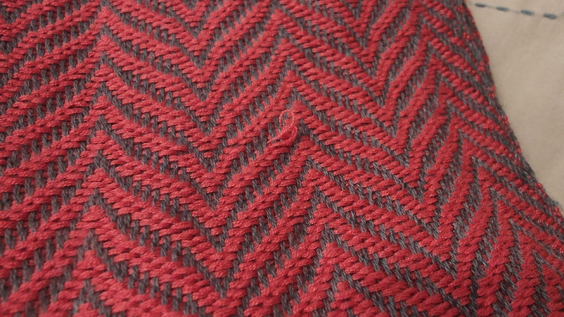 Foulard & Sciarpe: Schal mit Zickzackmuster, Rosa/Grau – Usato da Hinwil venduto da her_2t5p 3