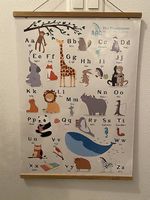 Poster Tieralphabet ABC mit Aufhängung