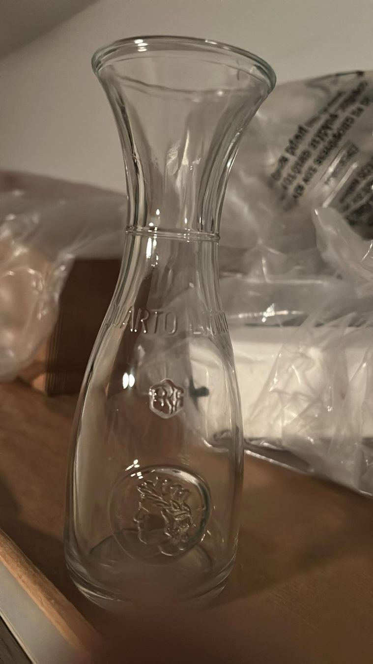 Caraffe: Caraffa in vetro "quarto di litro" – Usato da Melano venduto da H-Sara 4