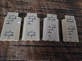 lego 87421 lot de 4 pièces Tan Panel 3 x 3 x 6 Corner