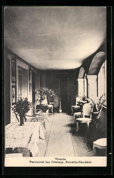 Cartoline postali: Corcelles-Neuchatel, Pensionnat Les Orme – Usato da Berlin venduto da bartko-reher