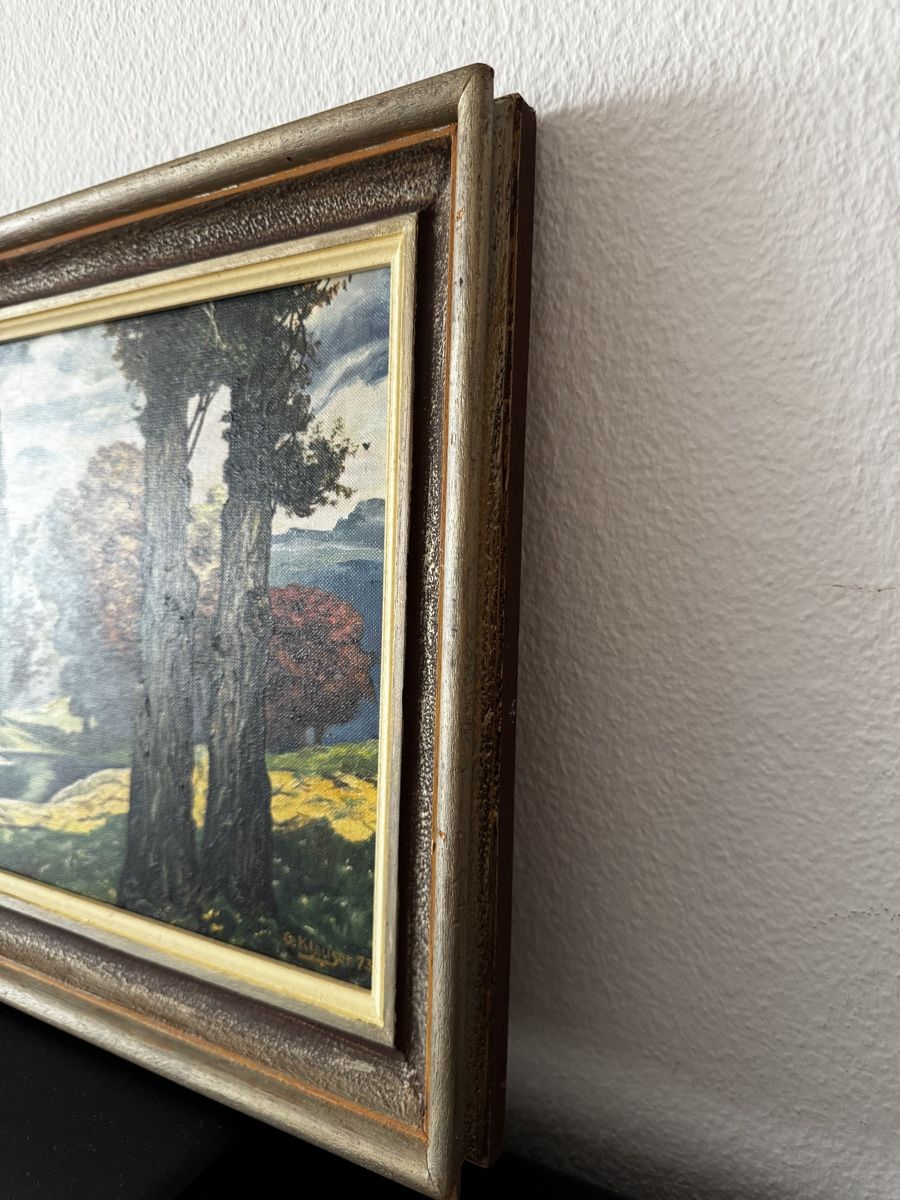 Dipinti: Gemälde "Herbstlandschaft" von O. Klauser, 1973 – Usato da Zollikofen venduto da Comcast 6