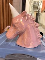 Einhorn Spardose mit Leuchthorn