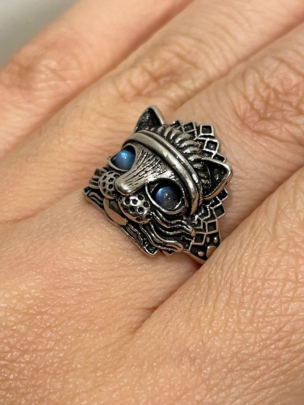 Ringe: Design-Ring mit blauem Mondstein aus Pakistan – Neu und originalverpackt aus Schiers von sisikristall 1