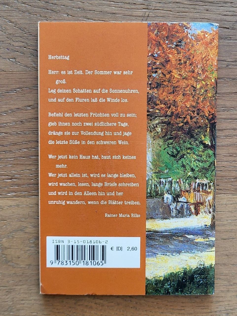 Libri: Herbstgedichte (Reclamheft) – Usato da Sennhof venduto da patrikbi 1