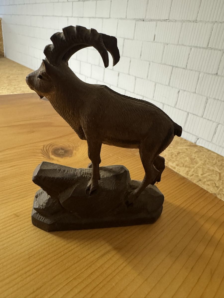 Figuren: Holz Steinbock geschnitzt Dekoration – Gebraucht aus Ibach von jansim 2