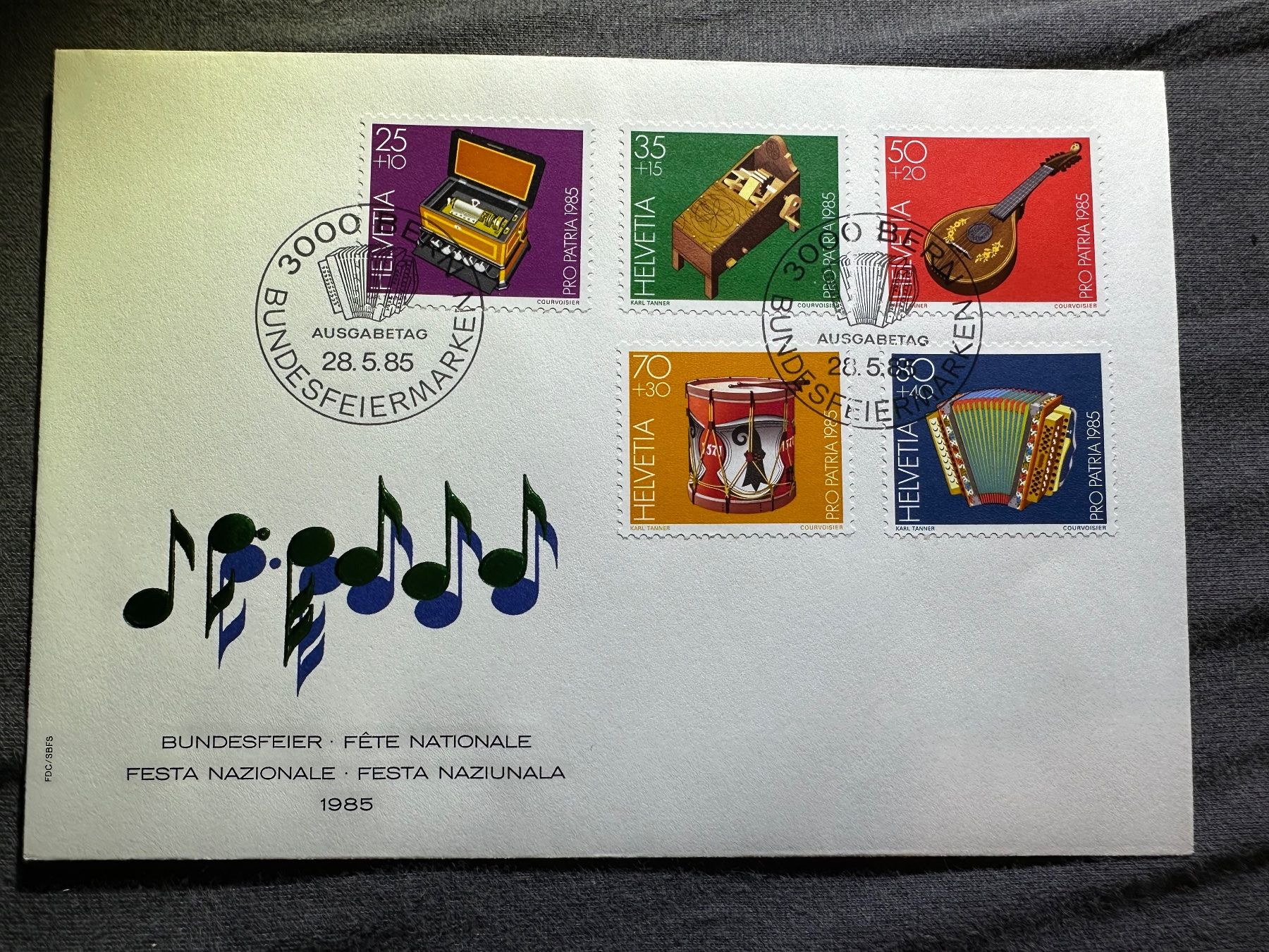 Tutti i francobolli: 1985 FDC Ersttagumschlag – Usato da Stettfurt venduto da 2442